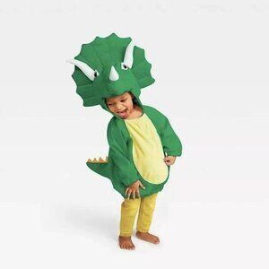 Green Plush Dinosaur Costume Infant 0-6 Months Halloween Baby ADORABLE
